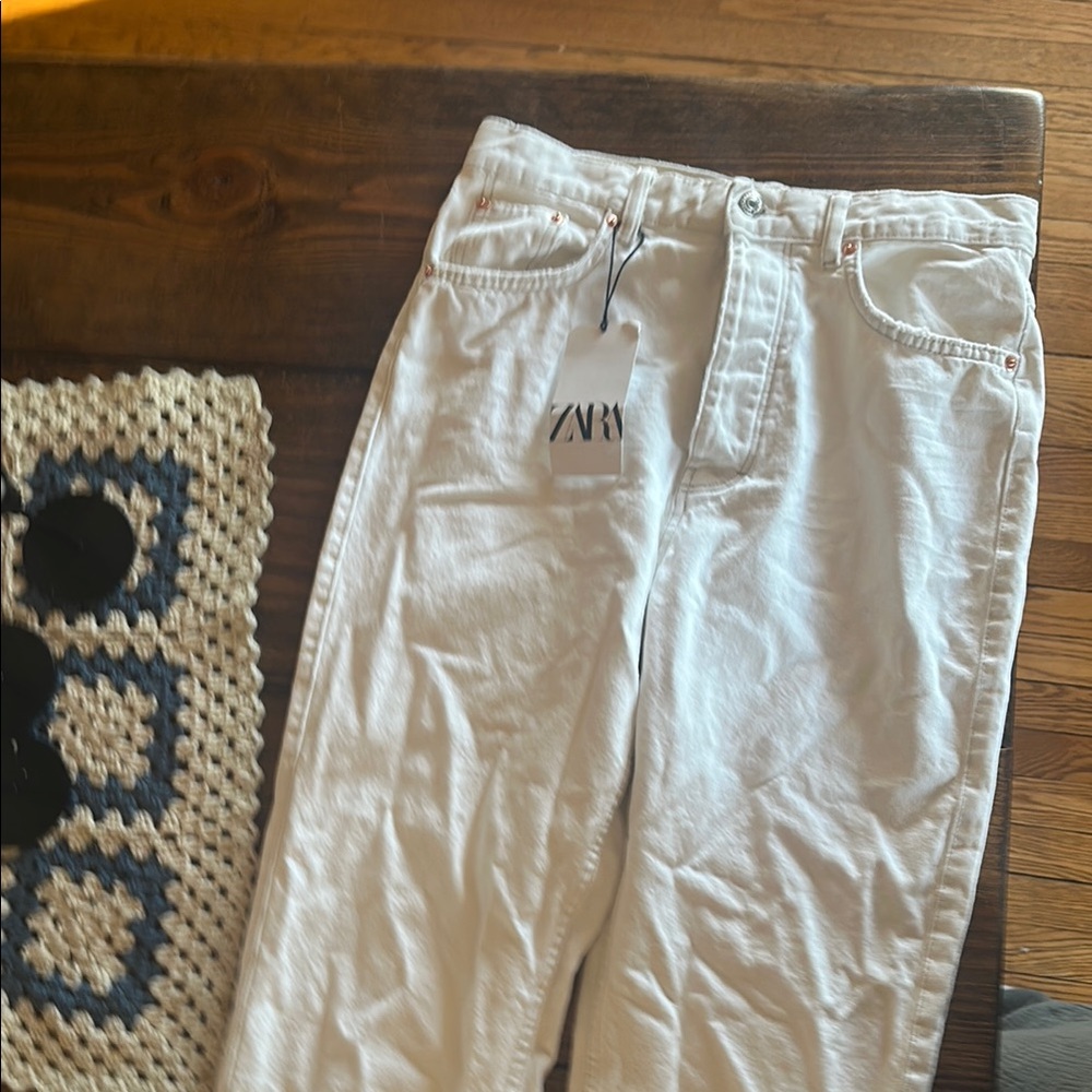 Zara White Jeans